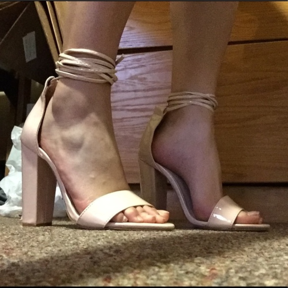 Strappy Ankle Wrap Heels